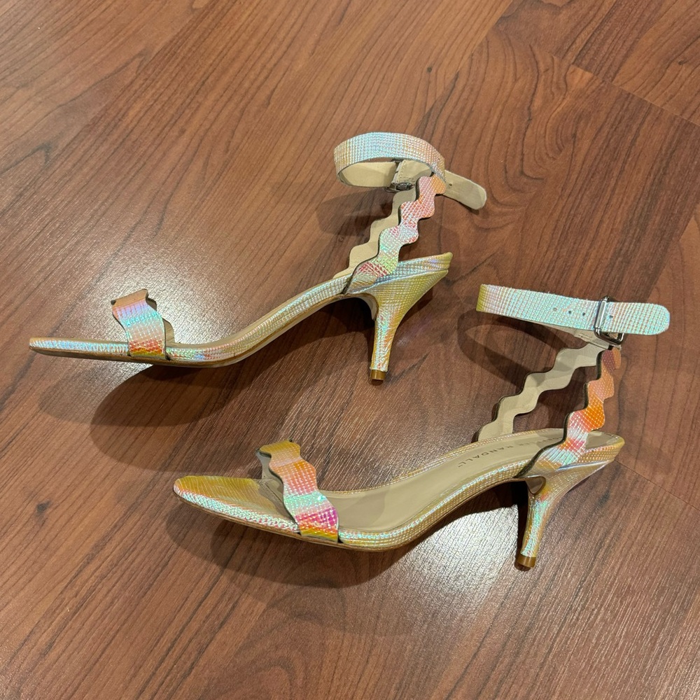 Loeffler Randall Irridescent heeled sandals size 8.5